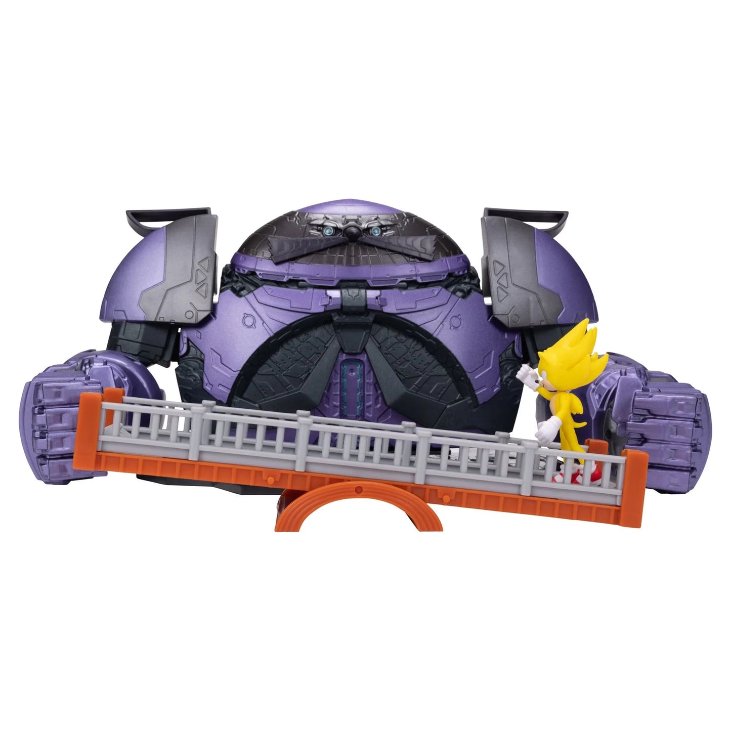 2 Giant Eggman Robot Playset with 2.5 Inch Super Sonic Action Figure Ages 3+ Years