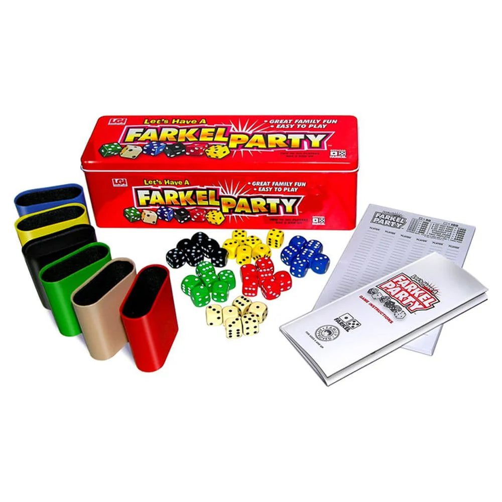Farkel Party Dice Games with 50-Sheet Score Pad, 6 Sets